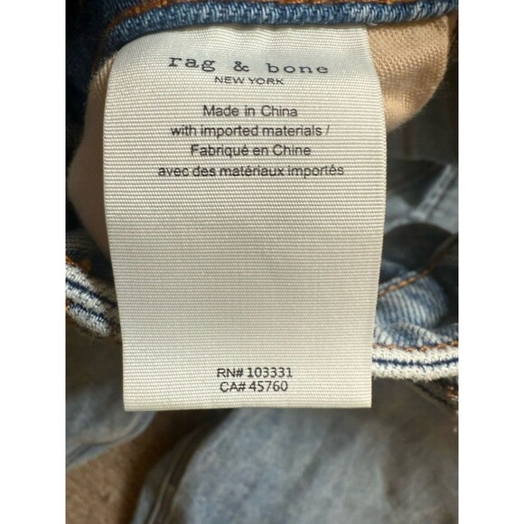 Rag & Bone Dre Jeans Womens 25 Low Rise Slim Boyfriend Slouchy Distressed Denim - Picture 6 of 11